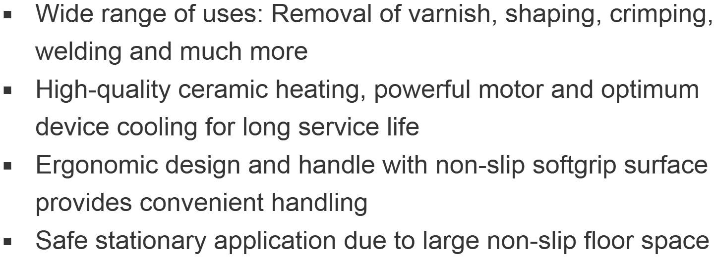 אקדחי אוויר חם מטאבו METABO H 16-500